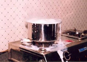 milk boil over