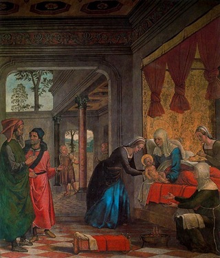 TheBirthoftheVirginfrescobyJuandeBorgoaCathedralofToledo