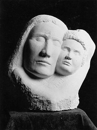 Mother and Child - limestone