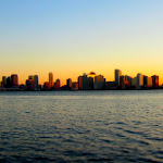 New Jersey depuis Manhattan séparés par la rivière Hudson