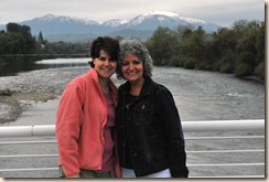 me and mom on bridge