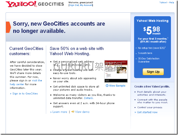 Yahoo-shutdown-Geocities