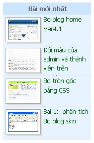 [Module] Bài mới nhất entries2 kèm ảnh thumb