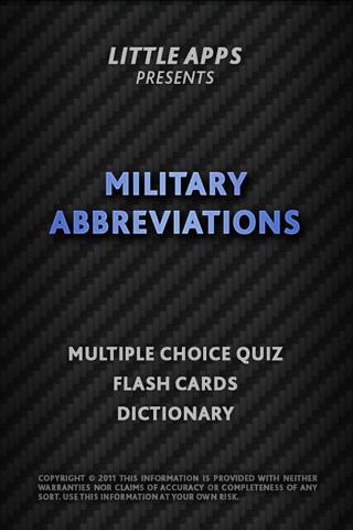 MILITARY ABBREVIATIONS