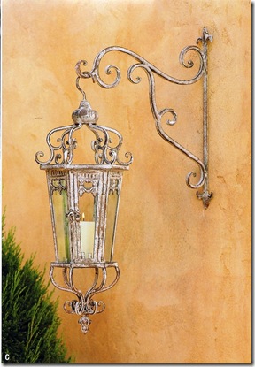 Triumphe Metal Outdoor Hanging Lantern with Wall Mount