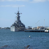 Ship at the USS Arizona Memorial
