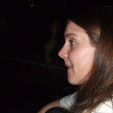 Debbie Sits Outside the Hotel for the Firetruck