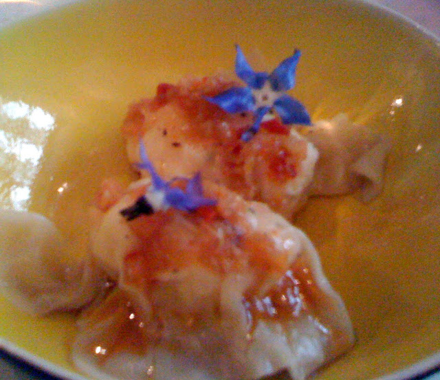 Shrimp and Water Chestnut Wantons Yam T'cha