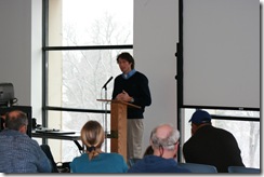 Main Library meeting host, Marc Barkley