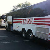 Two buses for the 50-or-so kids in the choir.