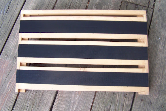 The finished board with velcro.