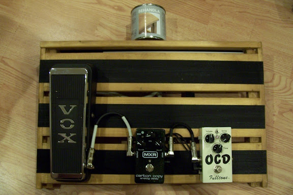 Pedals mounted, and here's the stain I used from IKEA.