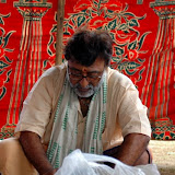 Sivaswamiji getting ready for the puja