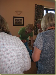 Val baeing brave and 'tearing' fabric! Val baeing brave and 'tearing' fabric!