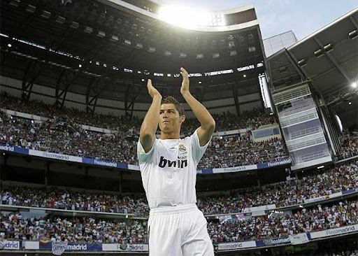 Ronaldo durante su presentación