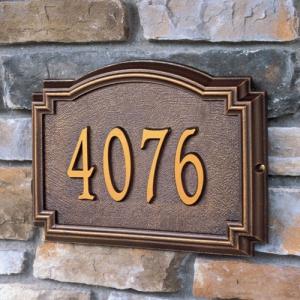 address plaque
