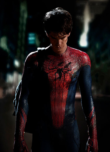 Andrew Garfield in spider-man costume