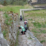 Pretty steep steps apparently require special precautions while decending