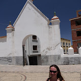 Blue sky and white walls