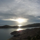 Sun setting over the Isla del Sol
