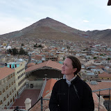 View from the cathedral top with Cerro Rico on the distance