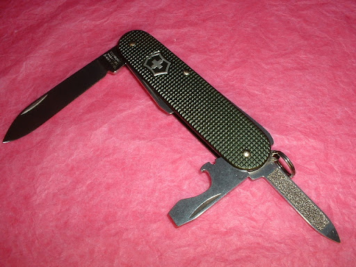 Green Victorinox Cadet.