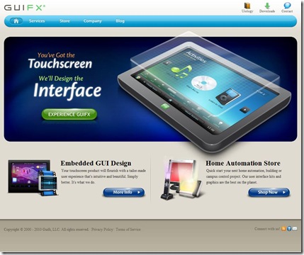 Guifx  Embedded Touchscreen GUI Design and Home Automation User Interface Graphics