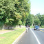 Mike and James huffin' it up to the cemetery.