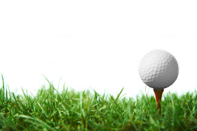 Teed up golf ball Teed up golf ball