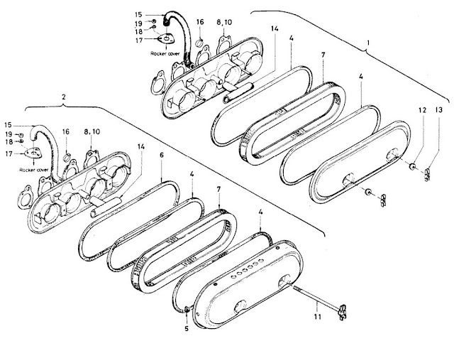 Datsun Fairlady Parts illustration no. 009A-1 Air Cleaner 2000 (U20) (Exc. France)