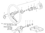 Datsun Fairlady illustration no. 051-2 Steering Wheel (1968-70)