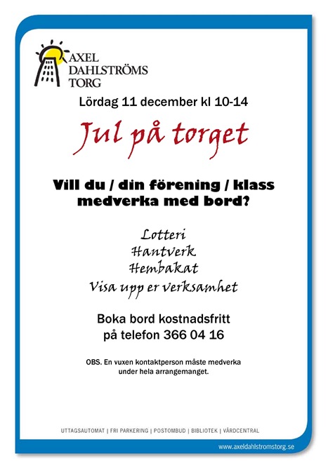 Jul på torget - boka bord1