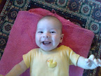 A quick shot Melanie got of Audrey from her camera cell phone. For a little phone, the picture isn't too bad. Incidentally, this photo also replaced a picture of me that Melanie had on her background. I'm okay with that.