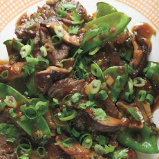 Beef, Shiitake, and Snow Pea Stir-Fry