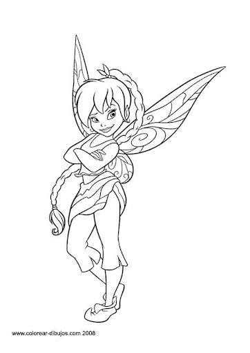 hadas de disney tinkerbell para colorear
