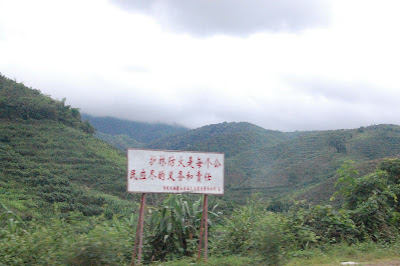 西双版纳的山云 车上拍摄