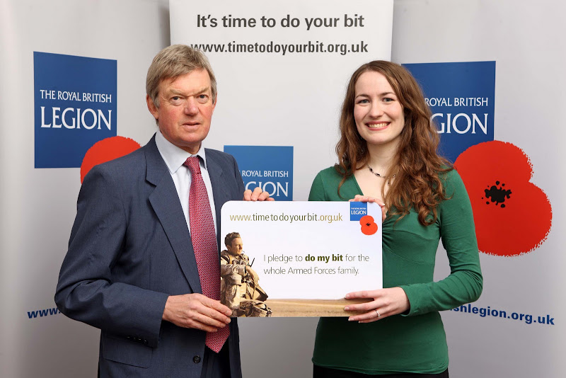 David Tredinnick supporting the Royal British Legion's 'do my bit' for the Armed Forces campaign.