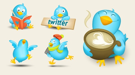 Cute Tweeters Icon Set