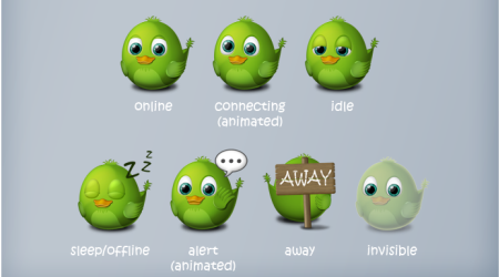Birdie Adium Dock Icons by arrioch