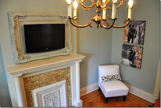 tv over fireplace decorating ideas. a TV above the fireplace