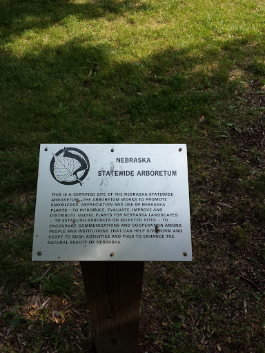 Nebraska Statewide Arboretum Sign