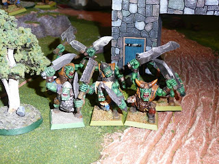 Orcs leap from gatehouse Orcs leap from gatehouse