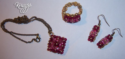 conjunto en tonos rosas