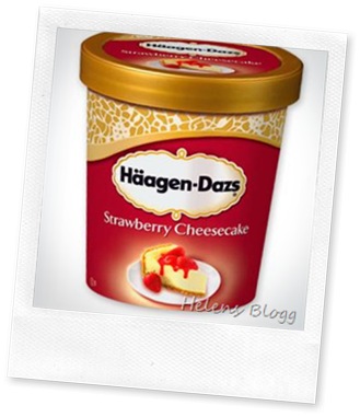Häagen-Dazs Stawberry Cheesecake glass