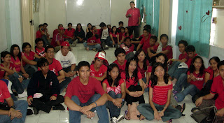 Audience All in Flaming Red