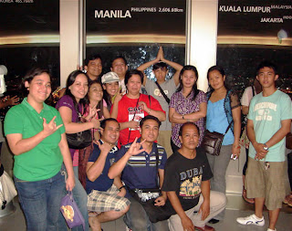 Day 5 (7:00 pm) - Philippine Delegate pose at Manila Window inside the Seoul Tower Dish some 236 meters from the ground.