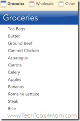 Cozi's Shopping List