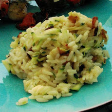 Cheesy Zucchini Rice With Bacon