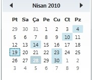 WPF Calendar WPF Calendar