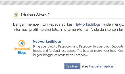 berbagai cara Blog tampil di facebook